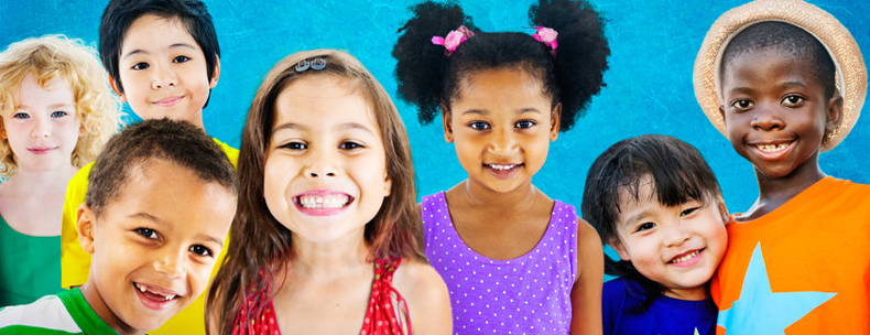 Multiple children smiling